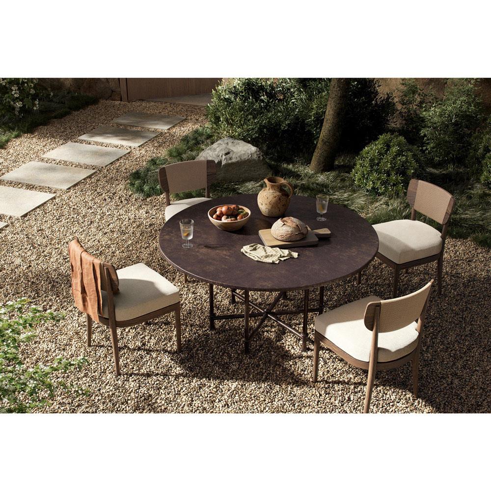 Leblanc Bronze Outdoor Dining Table - 60"|