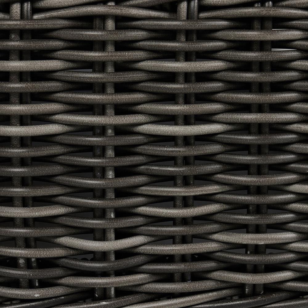 Celina Coastal Cream Upholstered Charcoal Teak Outdoor Chaise Lounge|