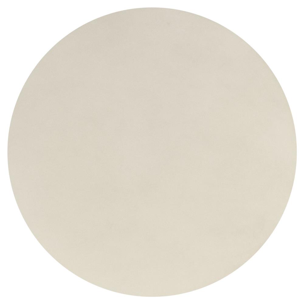 Jeremy Modern Classic White Concrete Round Outdoor Drum End Table|