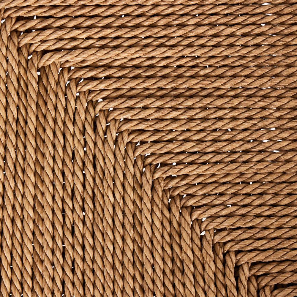 Leda Rustic Lodge Brown Teak Wood Outdoor Ladderback Dining Chair|