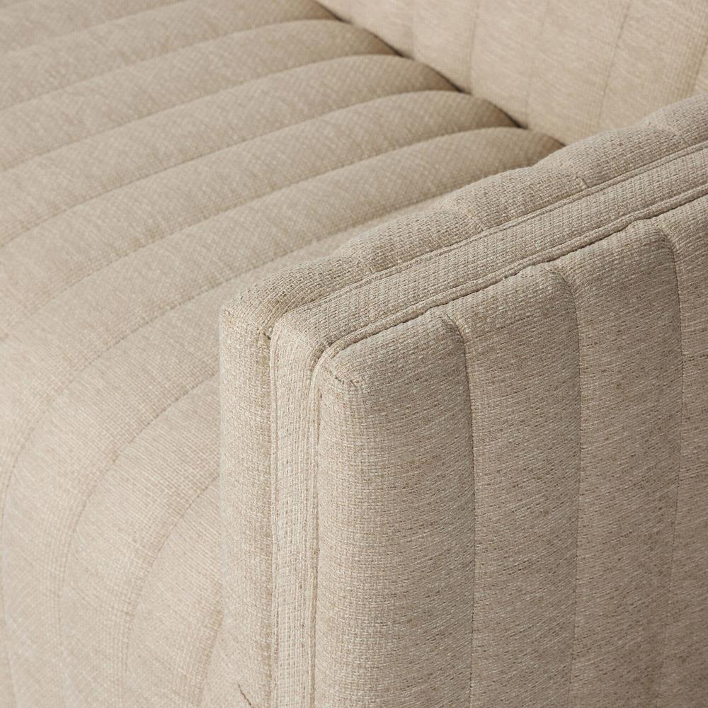 Leo Modern Classic Cream Tufted Outdoor Sofa - 97"|