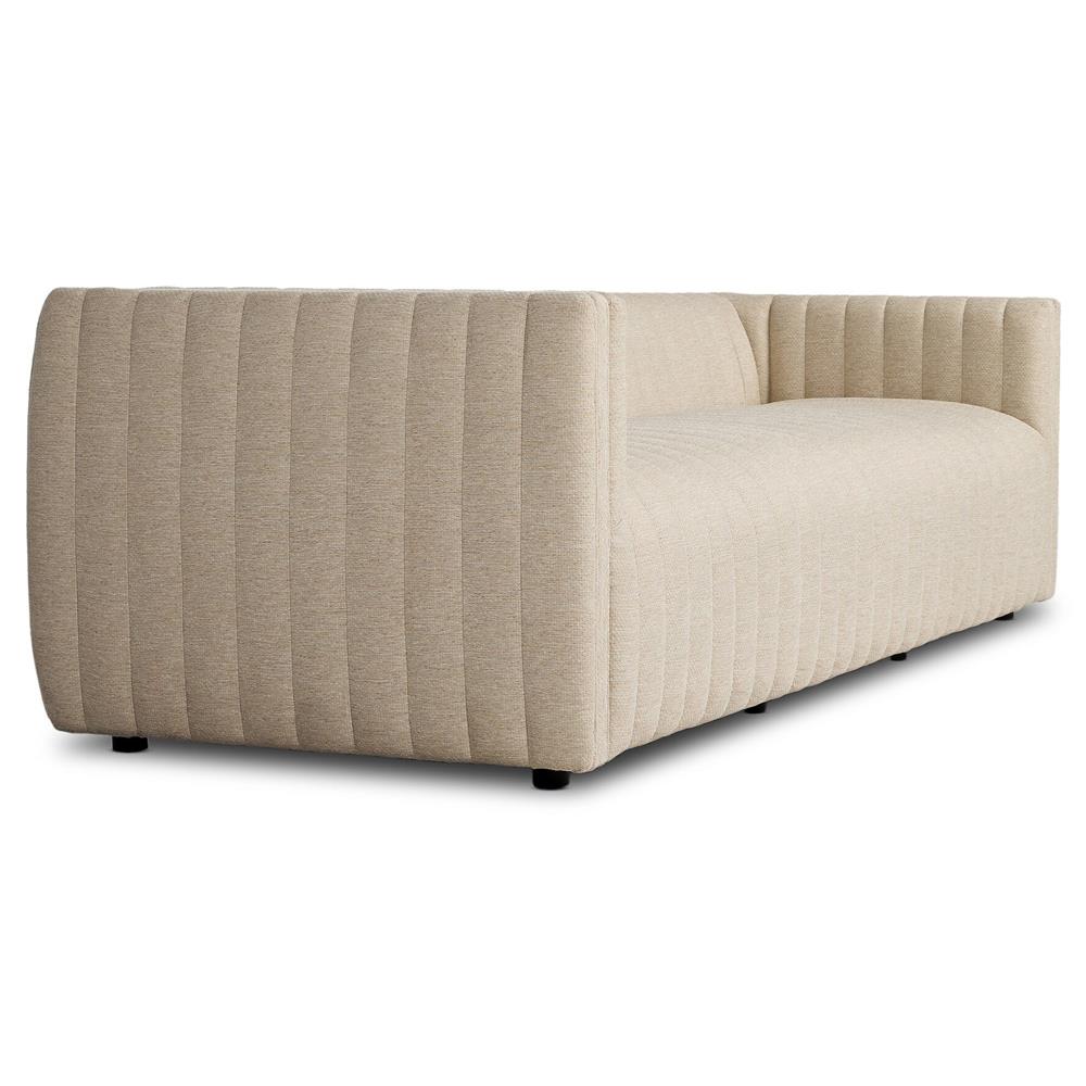 Leo Modern Classic Cream Tufted Outdoor Sofa - 97"|