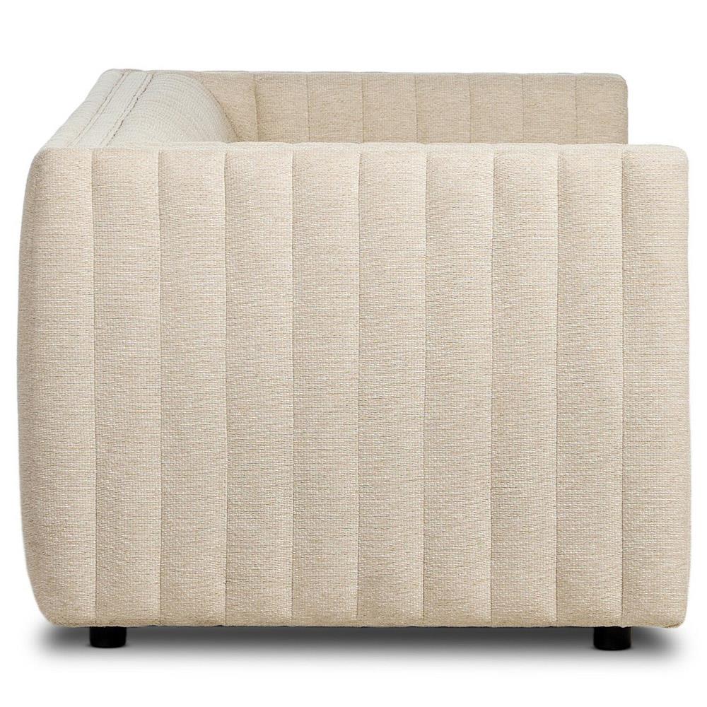 Leo Modern Classic Cream Tufted Outdoor Sofa - 97"|