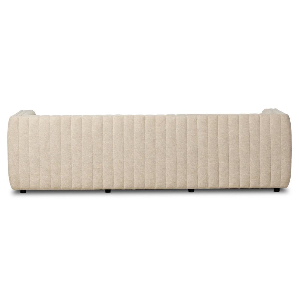 Leo Modern Classic Cream Tufted Outdoor Sofa - 97"|