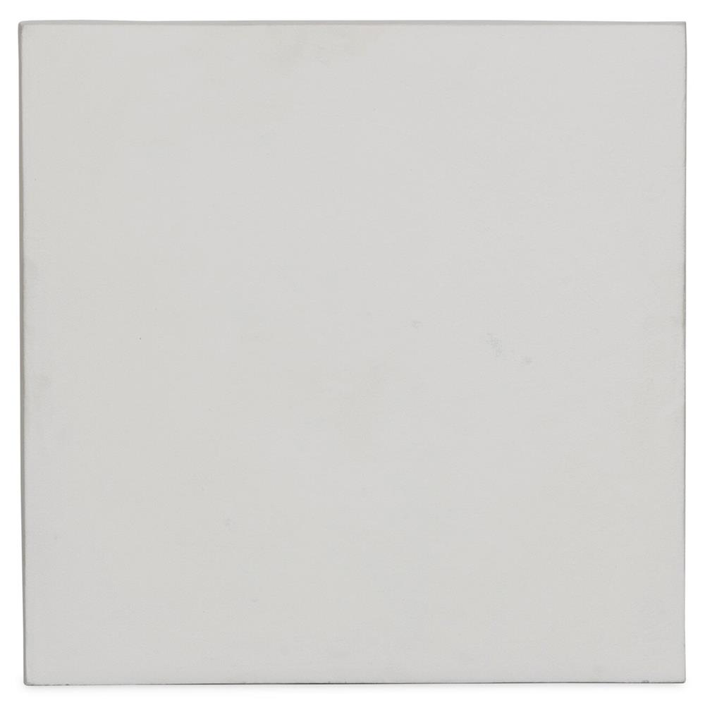 Hanne Mid Century Modern White Aluminum Square Outdoor End Table|