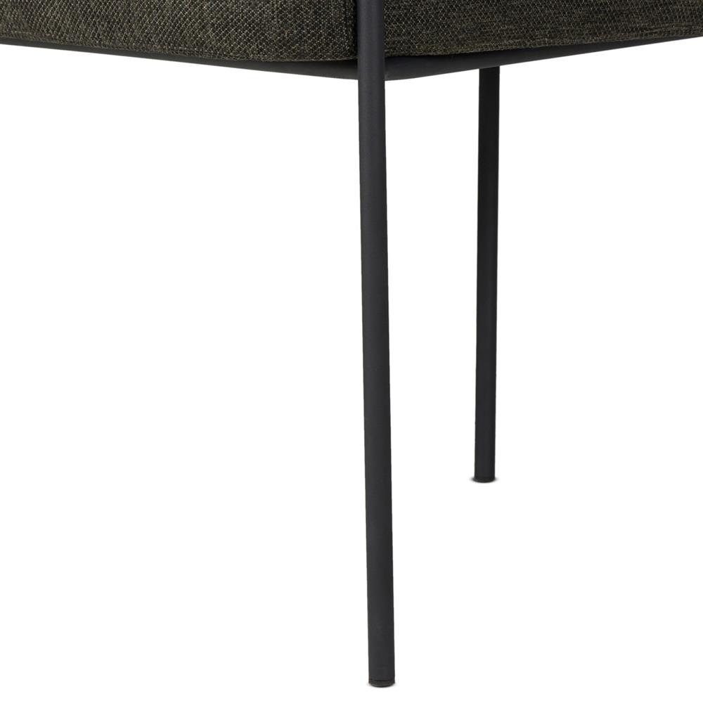 Penelope Modern Classic Black Woven Outdoor Dining Arm Chair|