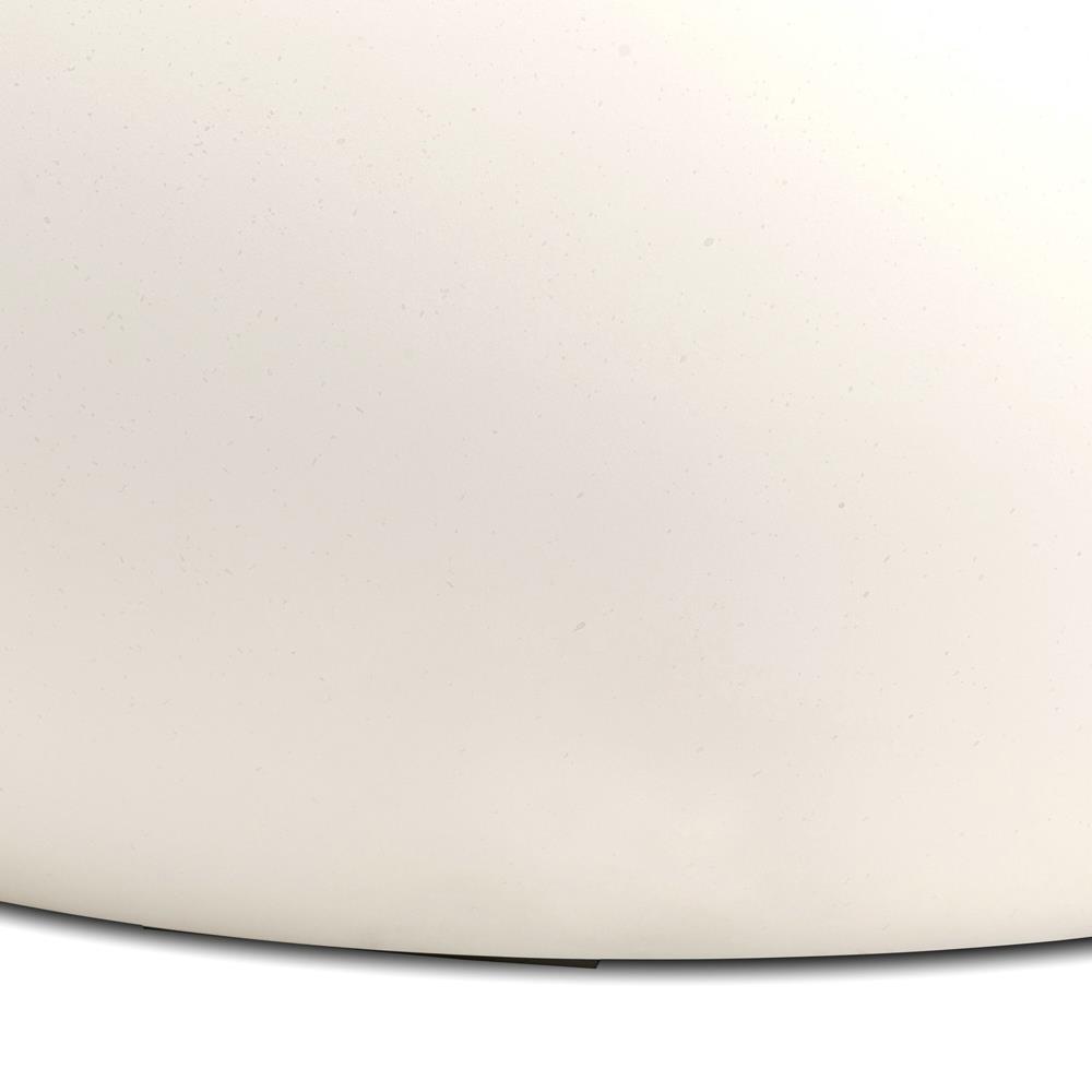 Uriel Modern Classic Cream Concrete Outdoor Round Coffee Table|