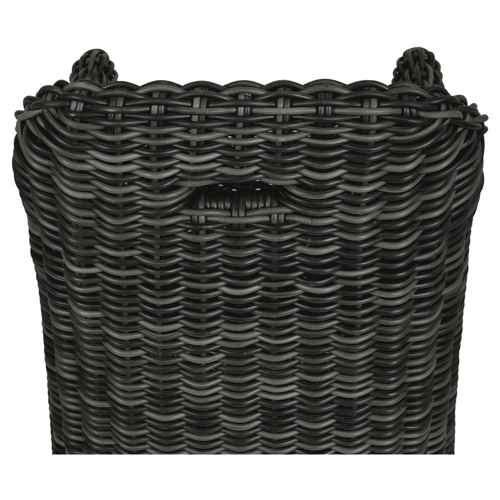 Celina Coastal Cream Upholstered Charcoal Teak Outdoor Dining Arm Chair|