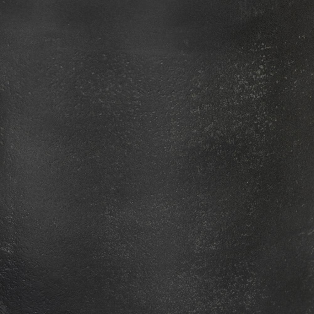 Berlin Modern White Marble Grey Aluminum Round Outdoor Dining Table - 42"|