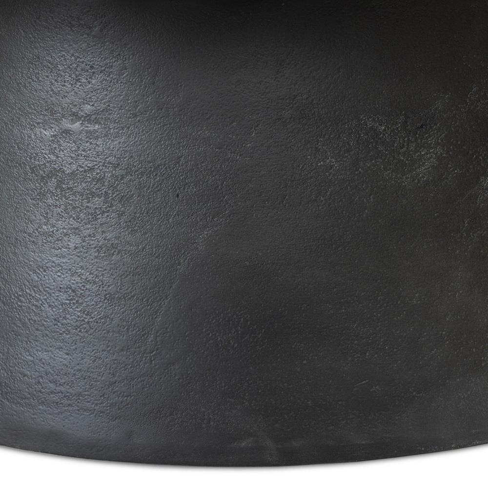 Berlin Modern Classic White Marble Grey Aluminum Round Outdoor Coffee Table|