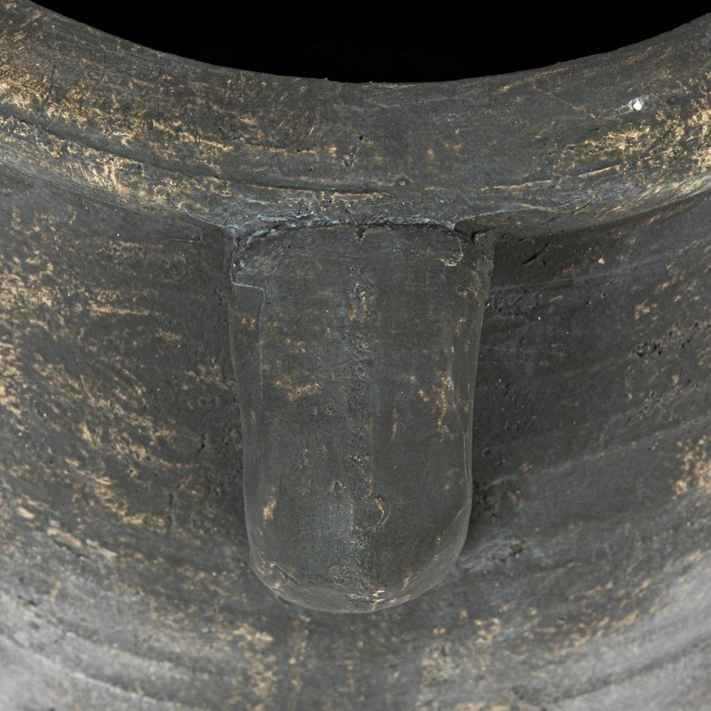 Leith French Country Distressed Grey Terracotta Planter Vase|