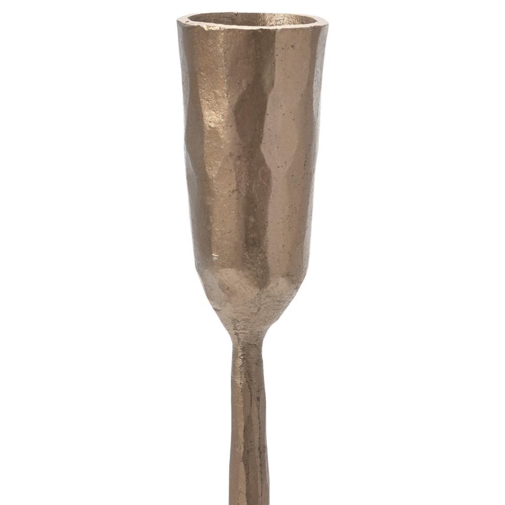 Marcello French Country Antique Brass Iron Candelabra|