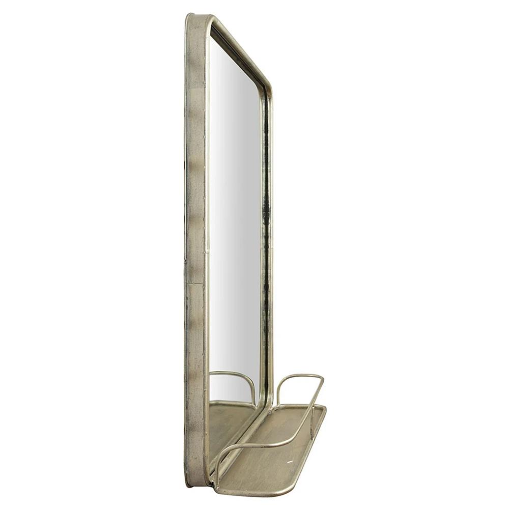 Beauden Modern Classic Antique Nickel Wall Mirror|