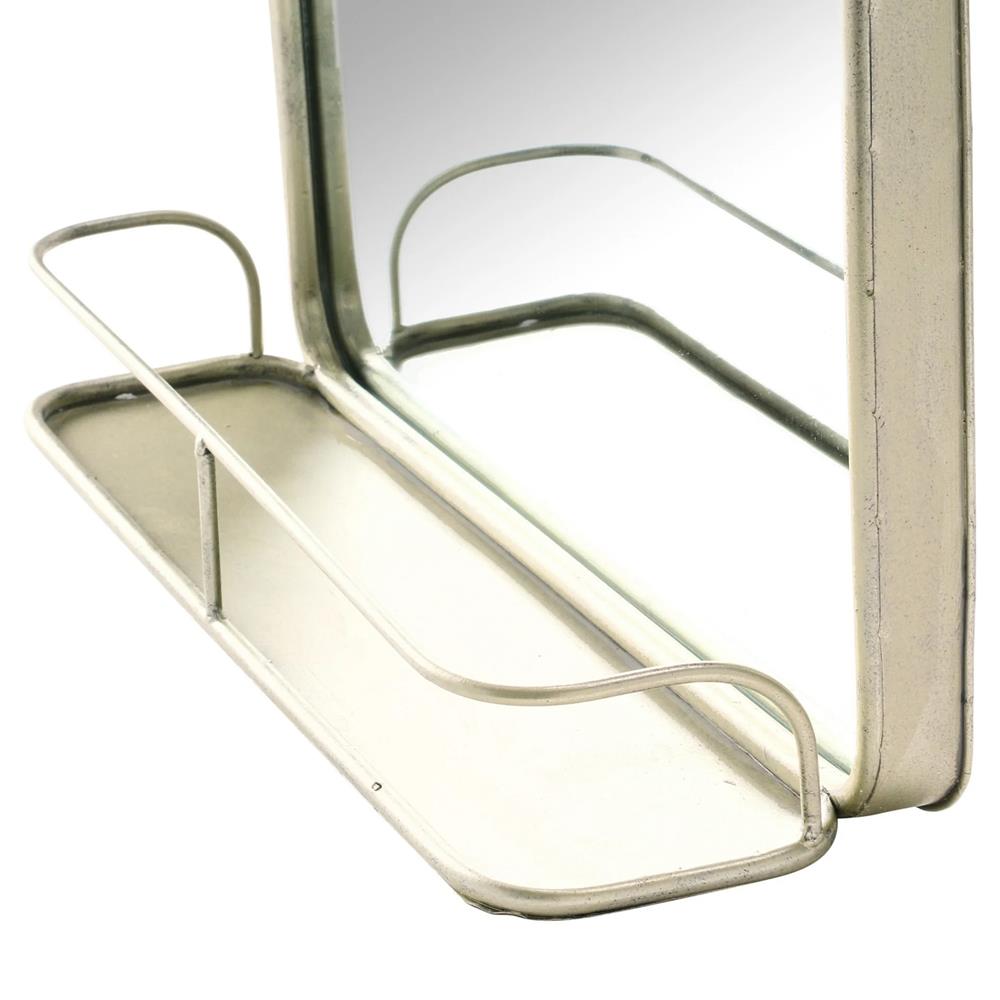 Beauden Modern Classic Antique Nickel Wall Mirror|