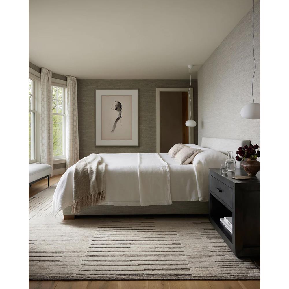 Grayson Modern Classic Grey Wool Abstract Patterned Hand Knotted Rug ...