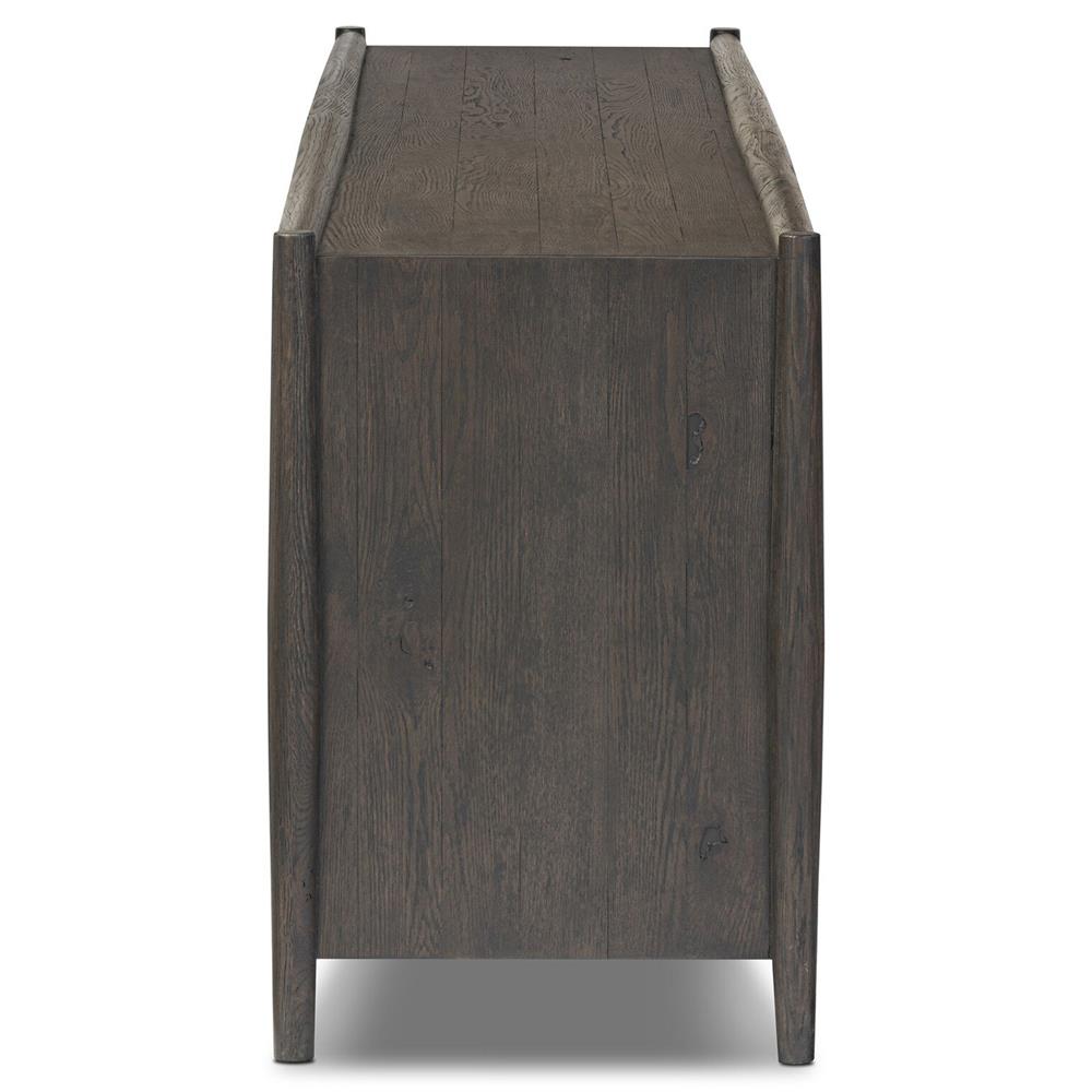 Genesis Rustic Lodge Black Oak Wood Sideboard|