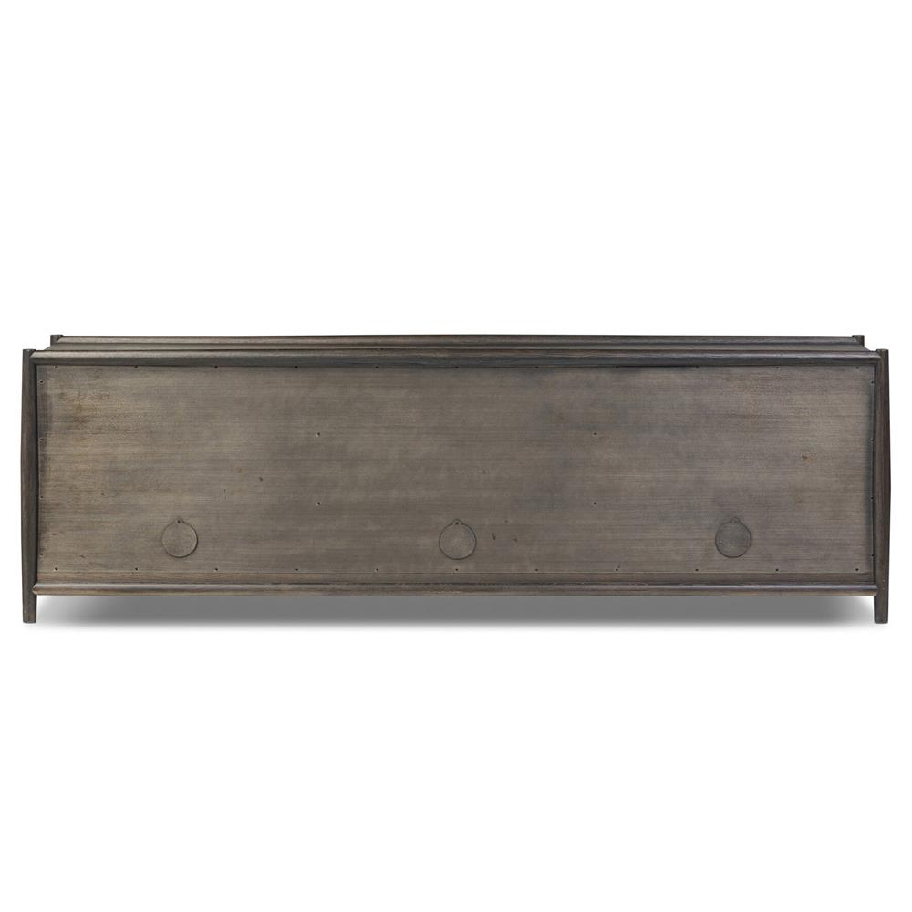 Genesis Rustic Lodge Black Oak Wood Sideboard|