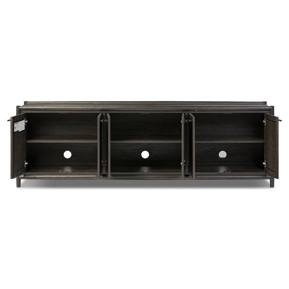 Genesis Rustic Lodge Black Oak Wood Sideboard|