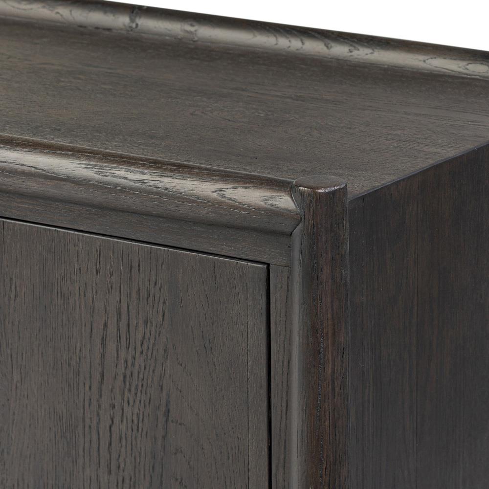 Genesis Rustic Lodge Black Oak Wood Sideboard|