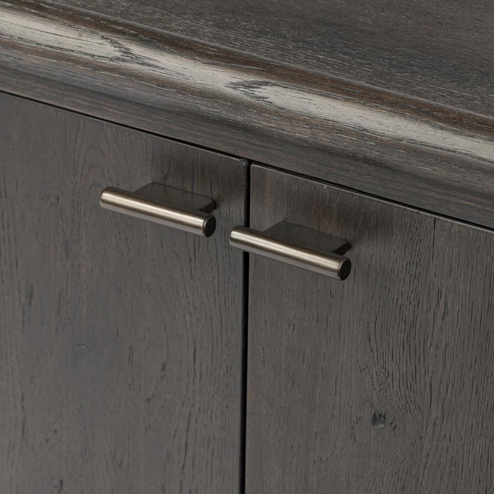 Genesis Rustic Lodge Black Oak Wood Sideboard|