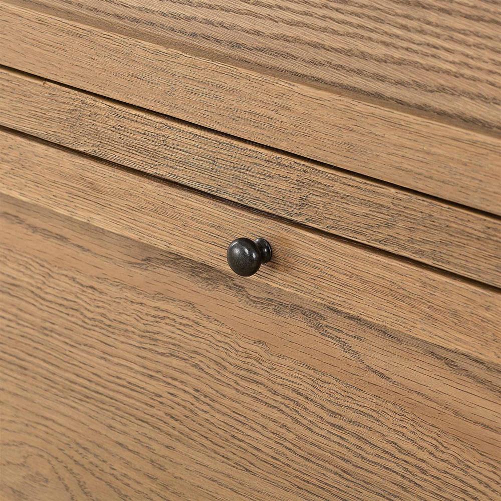 Clarence Rustic Lodge Brown Oak Bookcase|