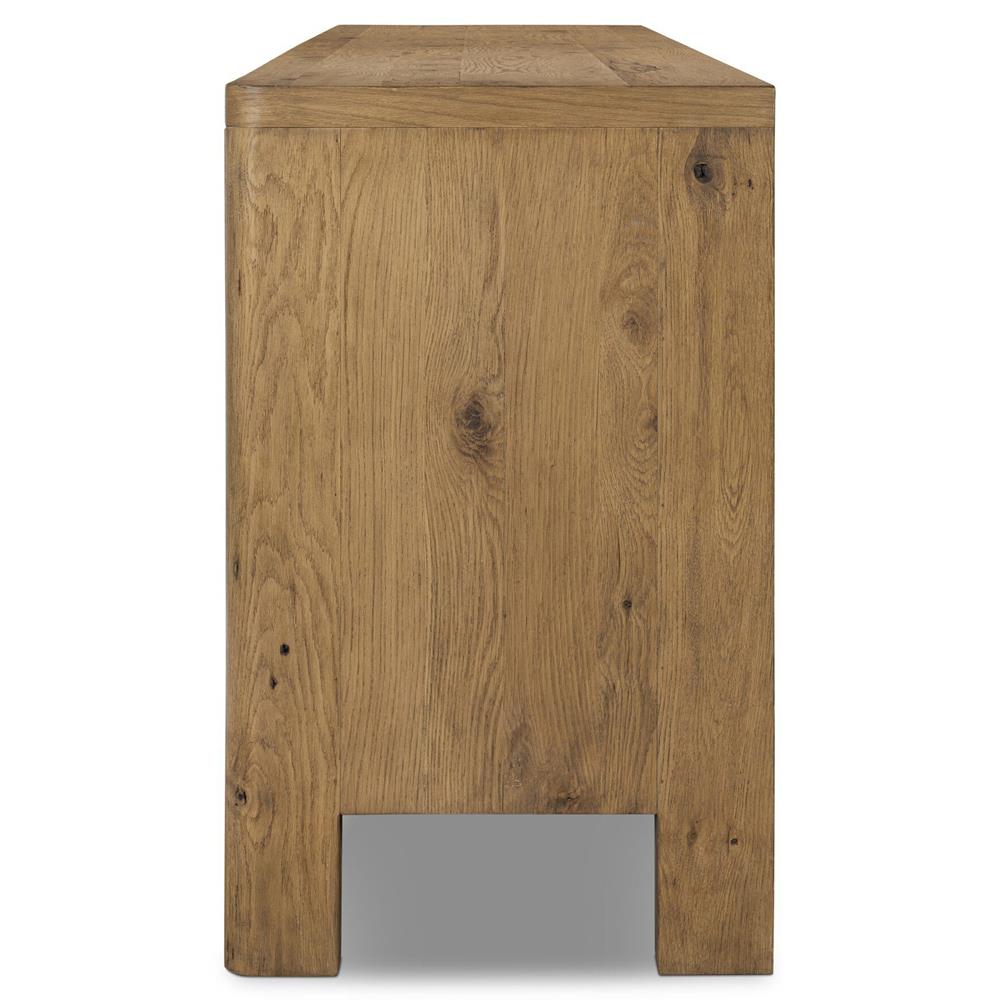 Slade Rustic Lodge Brown Oak Media Cabinet - 94"|