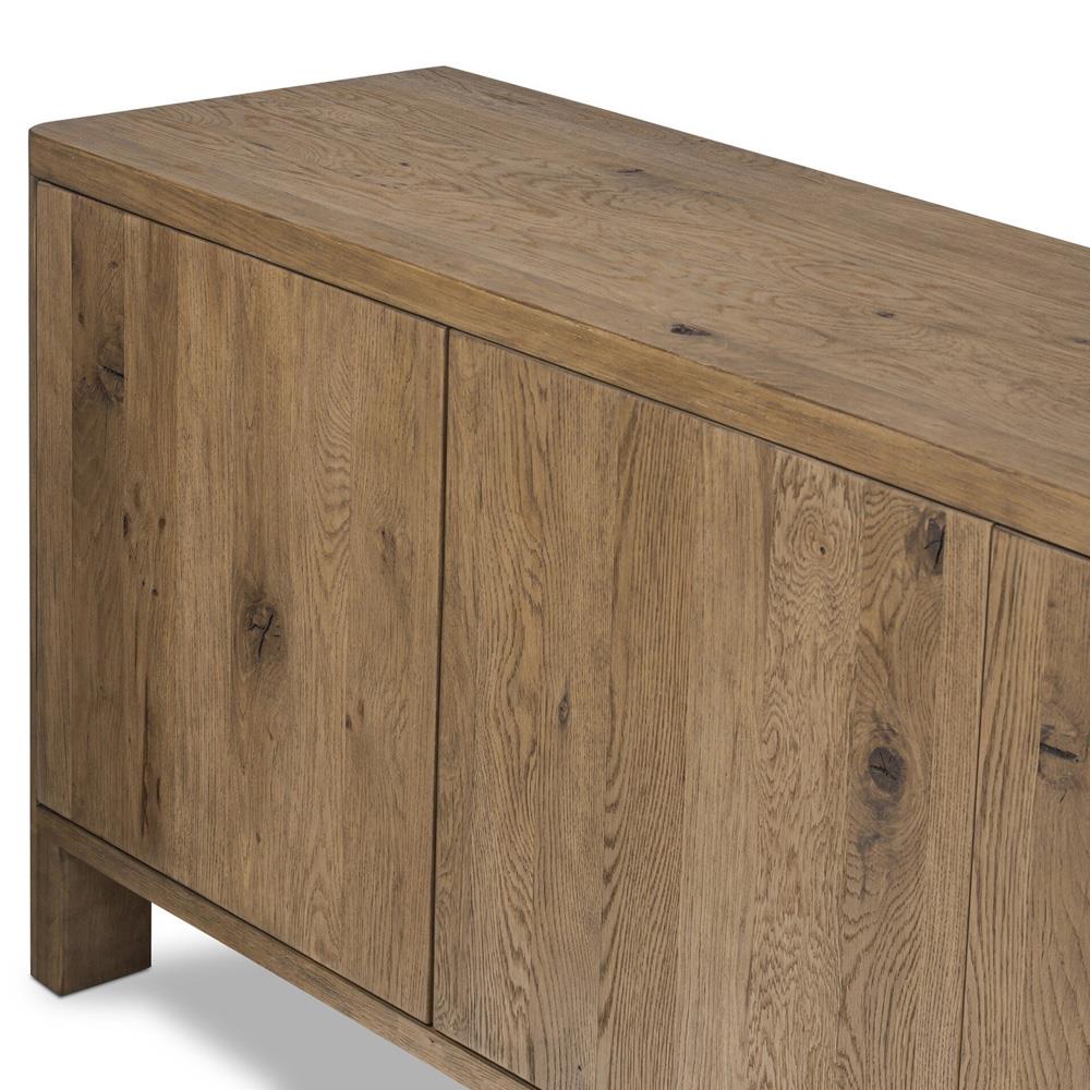 Slade Rustic Lodge Brown Oak Media Cabinet - 94"|