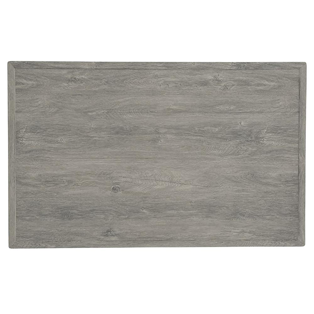 Mavis Coastal Beach Grey Aluminum Rectangular Outdoor Coffee Table|