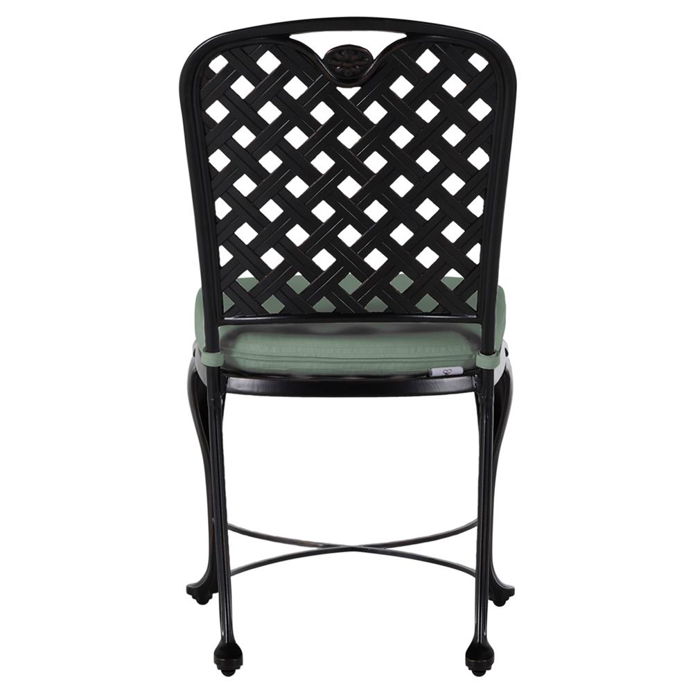 Provance Green Sunbrella Ancient Earth Black Outdoor Dining Chair|