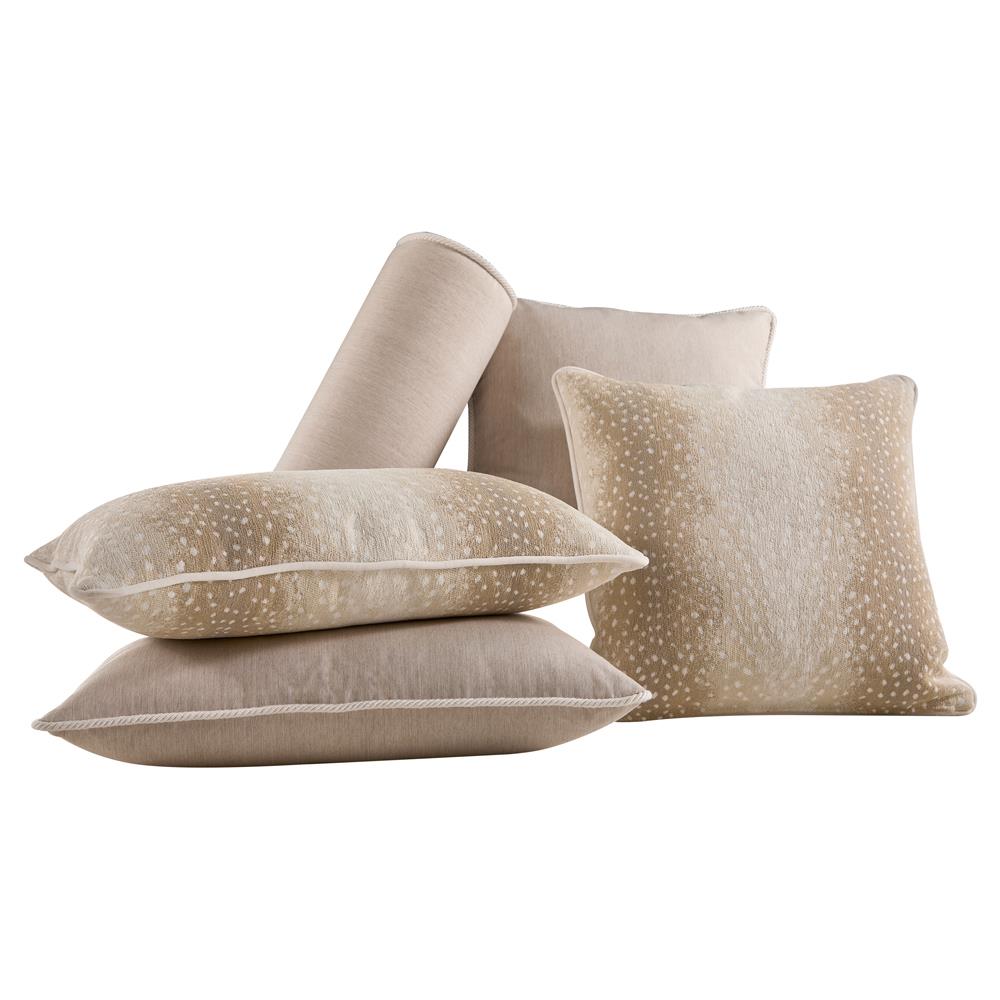 Averie Modern Classic Beige Indoor Outdoor Throw Pillow - 20x20|