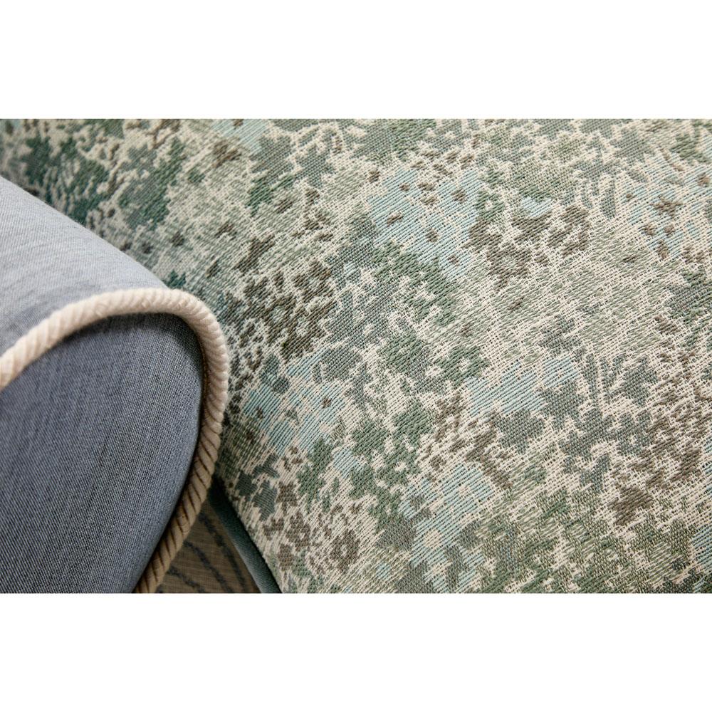 Darcy French Country Light Blue Floral Indoor Outdoor Lumbar Pillow - 14x24|