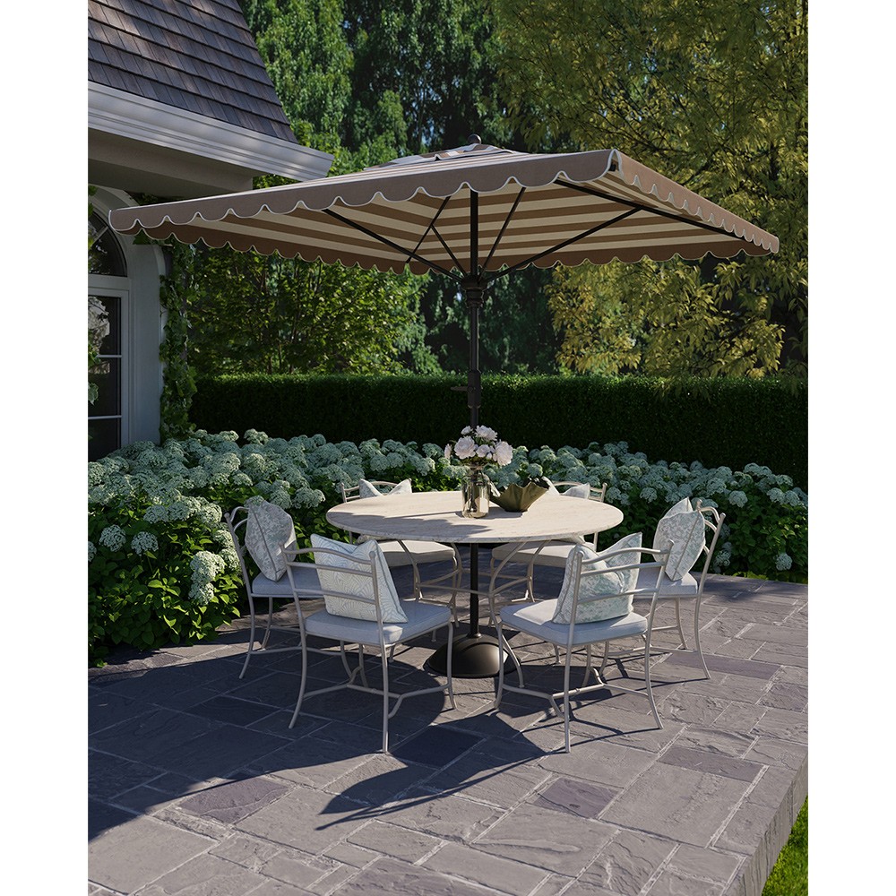 Darcy French Country Light Blue Floral Indoor Outdoor Throw Pillow - 20x20|