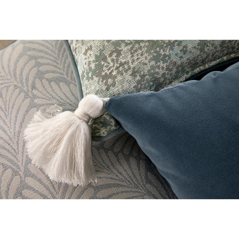 Darcy French Country Light Blue Floral Indoor Outdoor Throw Pillow - 20x20|