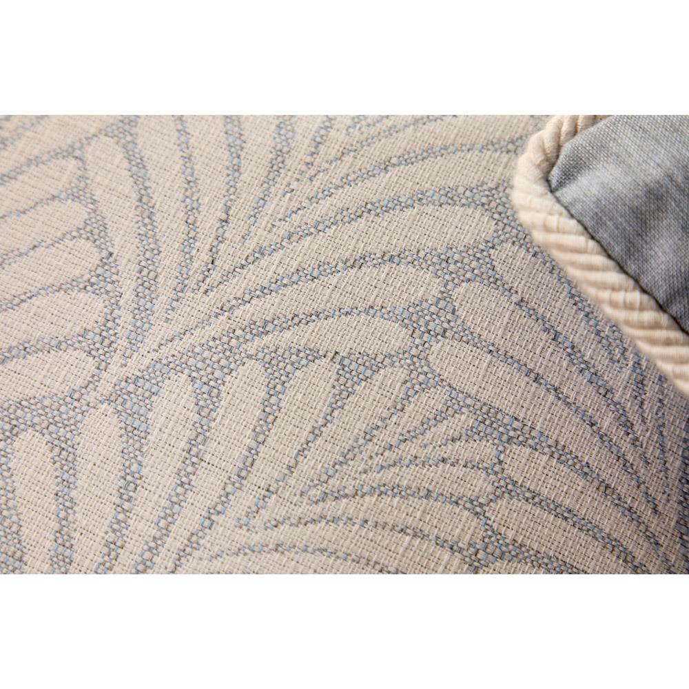 Finn French Light Blue Botanical Indoor Outdoor Lumbar Pillow - 14x24|