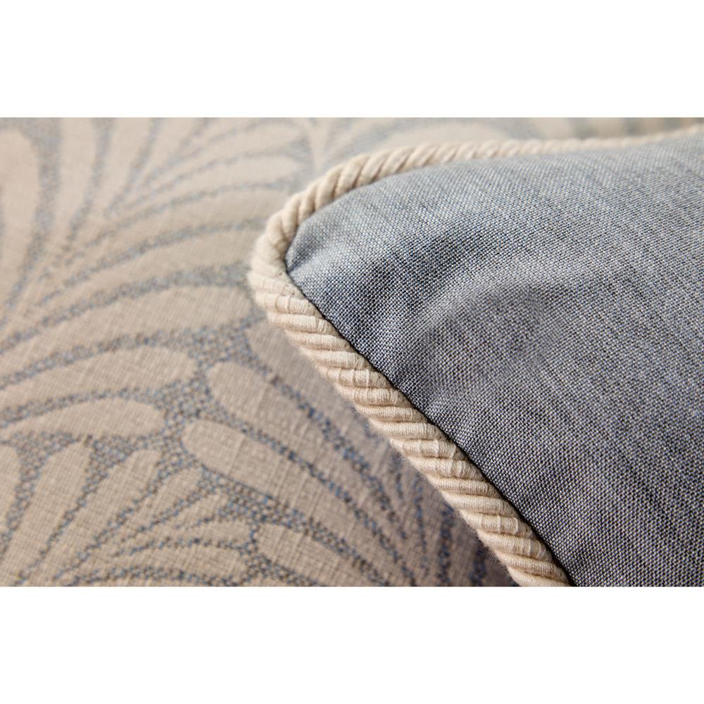 Finn French Light Blue Botanical Indoor Outdoor Lumbar Pillow - 14x24|