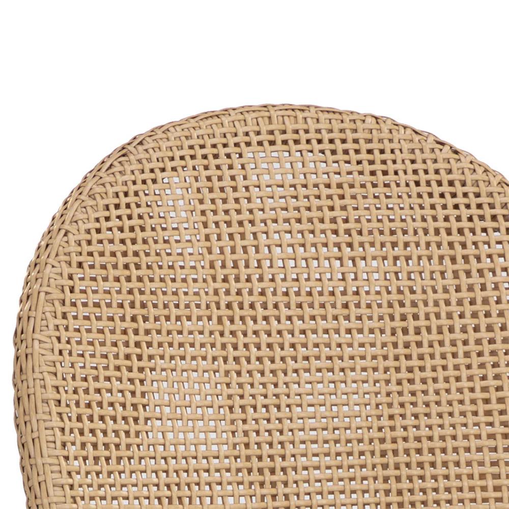 Marwa Coastal Cream Boucle Natural Wicker Outdoor Counter Stool|