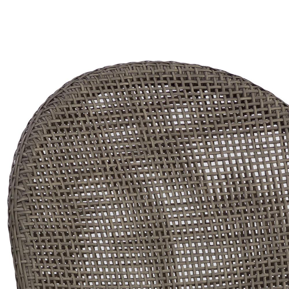 Marwa Cream Boucle Ore Grey Wicker Dining Side Chair - Set of 2|