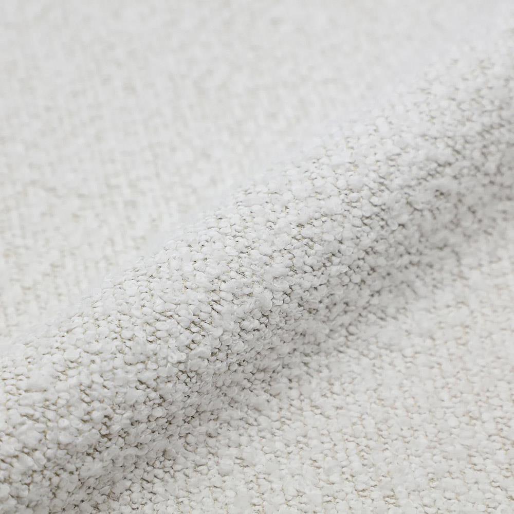 Marwa Cream Boucle Ore Grey Wicker Dining Side Chair - Set of 2|