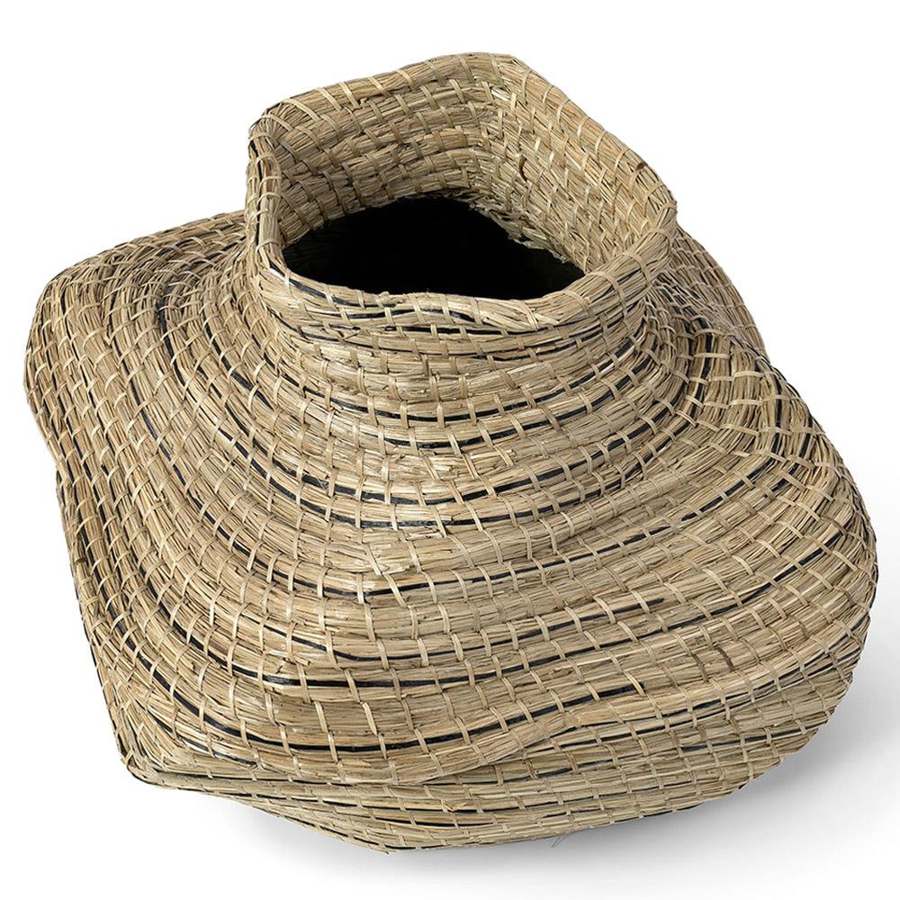 Palecek Santa Fe Coastal Beach Natural Seagrass Floor Basket - Short|