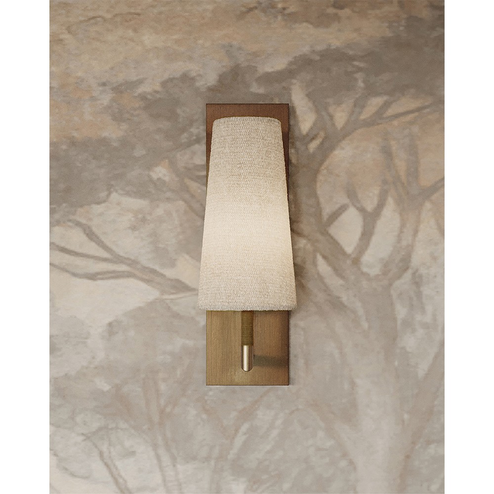 Palecek Irving Coastal Beach Natural Raffia Antique Brass Single