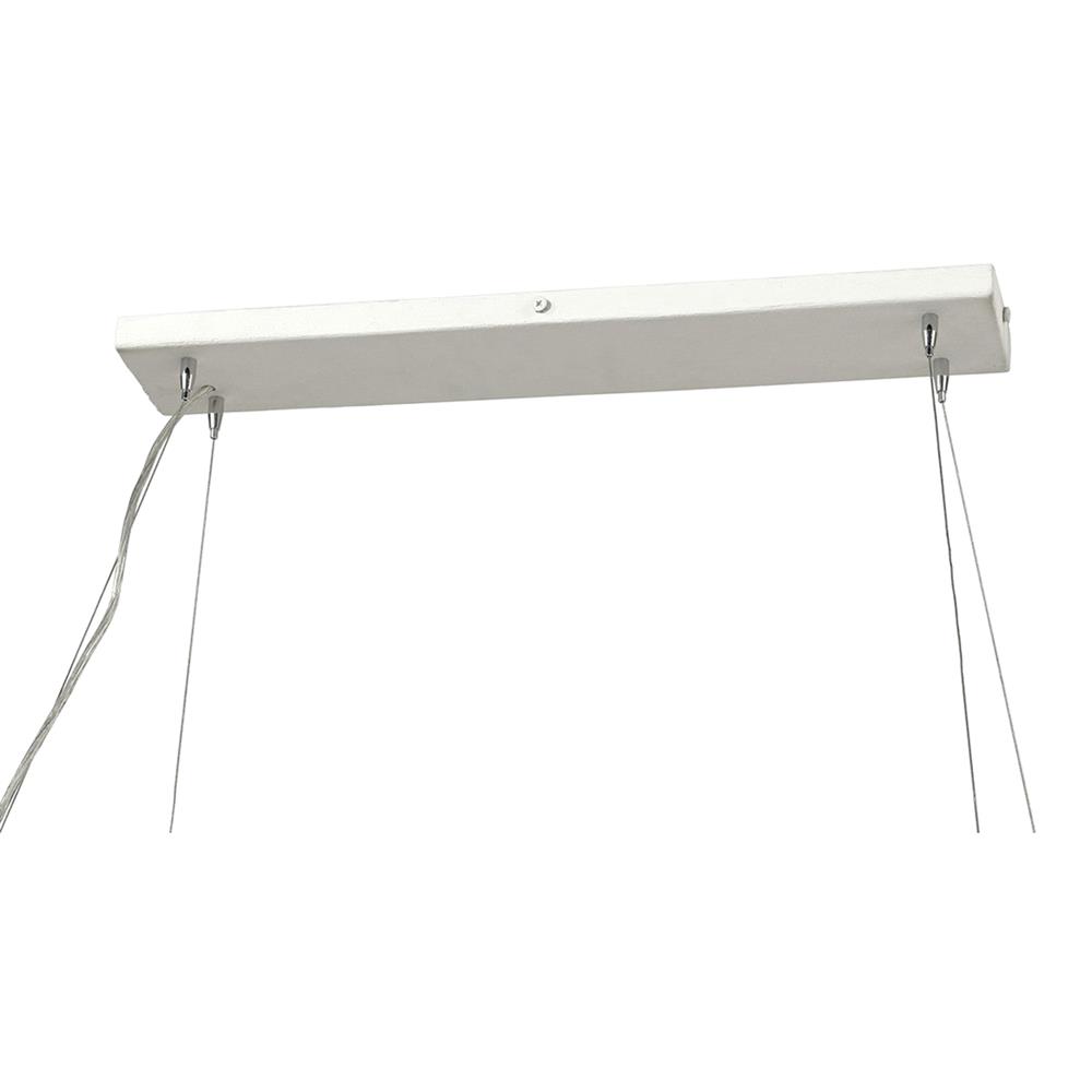 Palecek Virginia Coastal Beach White Fiberglass Floral Oval Chandelier|