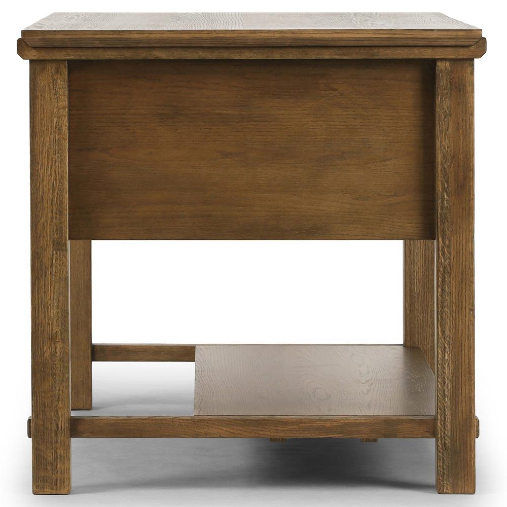 Gavin Rustic Brown Oak Rectangular Kitchen Island - 60"|