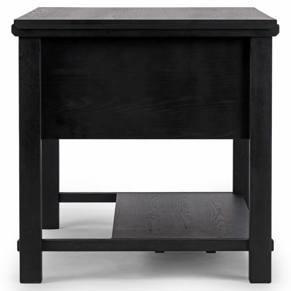 Gavin Rustic Black Oak Rectangular Kitchen Island - 60"|