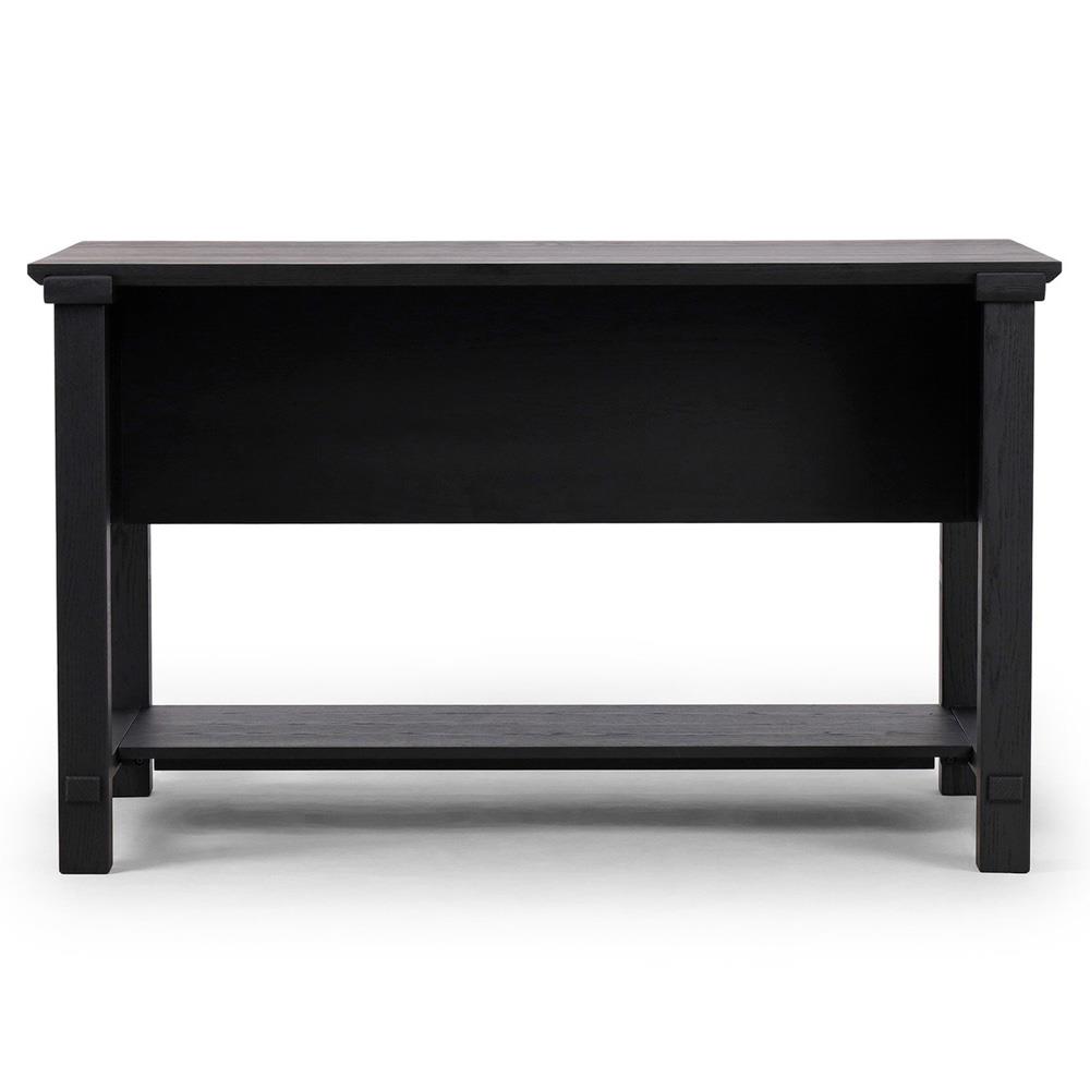 Gavin Rustic Black Oak Rectangular Kitchen Island - 60"|