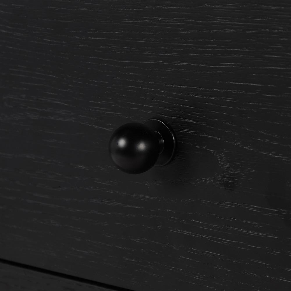 Gavin Rustic Black Oak Rectangular Kitchen Island - 60"|