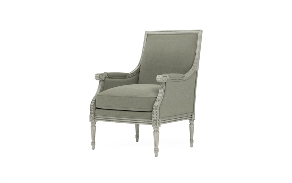 Juliette Sage Velvet Provence Sage Bergere Chair|