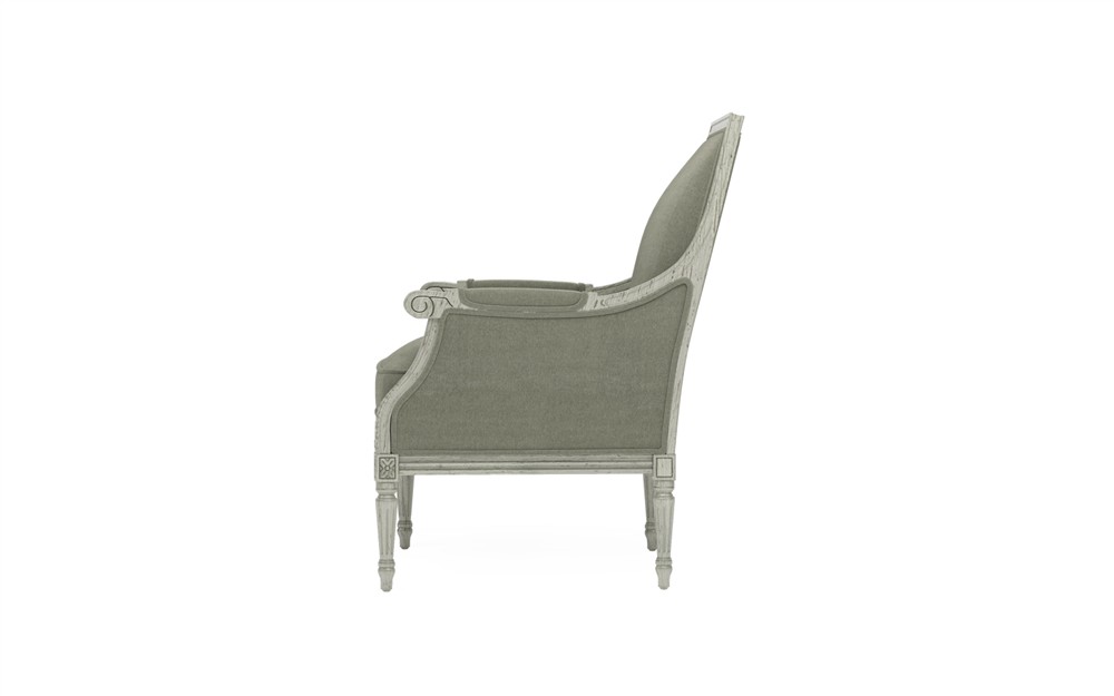 Juliette Sage Velvet Provence Sage Bergere Chair|
