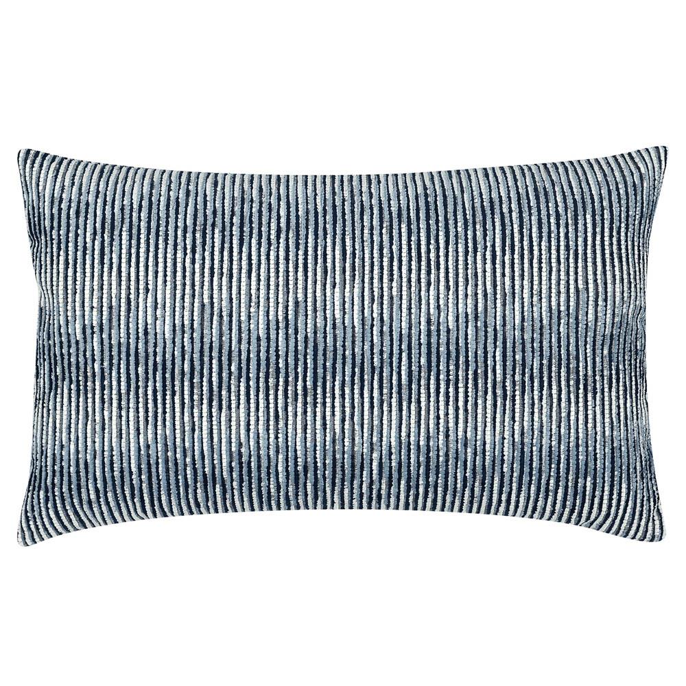 Progress Coastal Beach Indigo Indoor Outdoor Lumbar Pillow - 12x20|