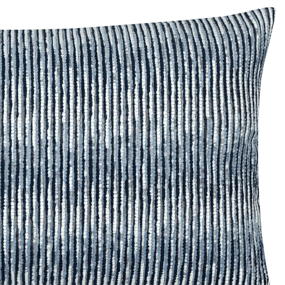 Progress Coastal Beach Indigo Indoor Outdoor Lumbar Pillow - 12x20|