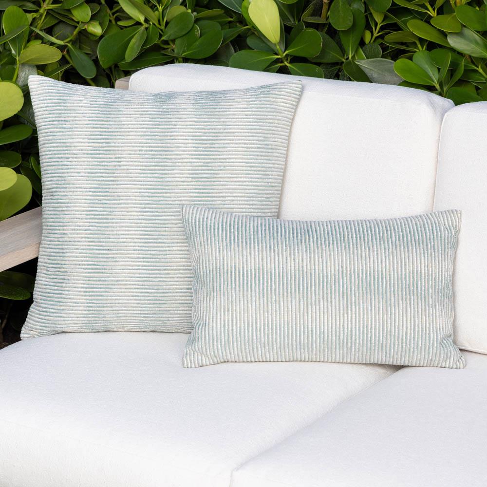 Progress Coastal Beach Mist Indoor Outdoor Lumbar Pillow - 12x20|